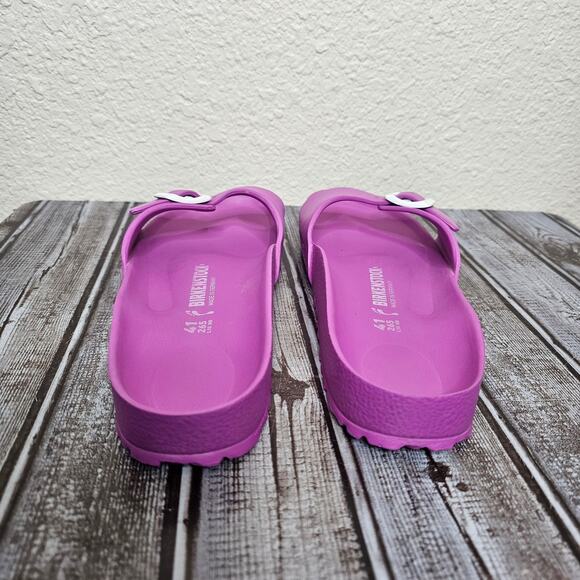 Birkenstock Madrid eva slides rubber purple women's size 41 narrow sandals - Picture 3 of 7